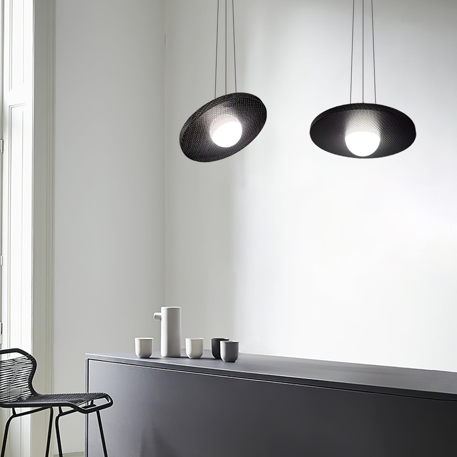 FENWICK MISTY GLASS HANGING LANTERN