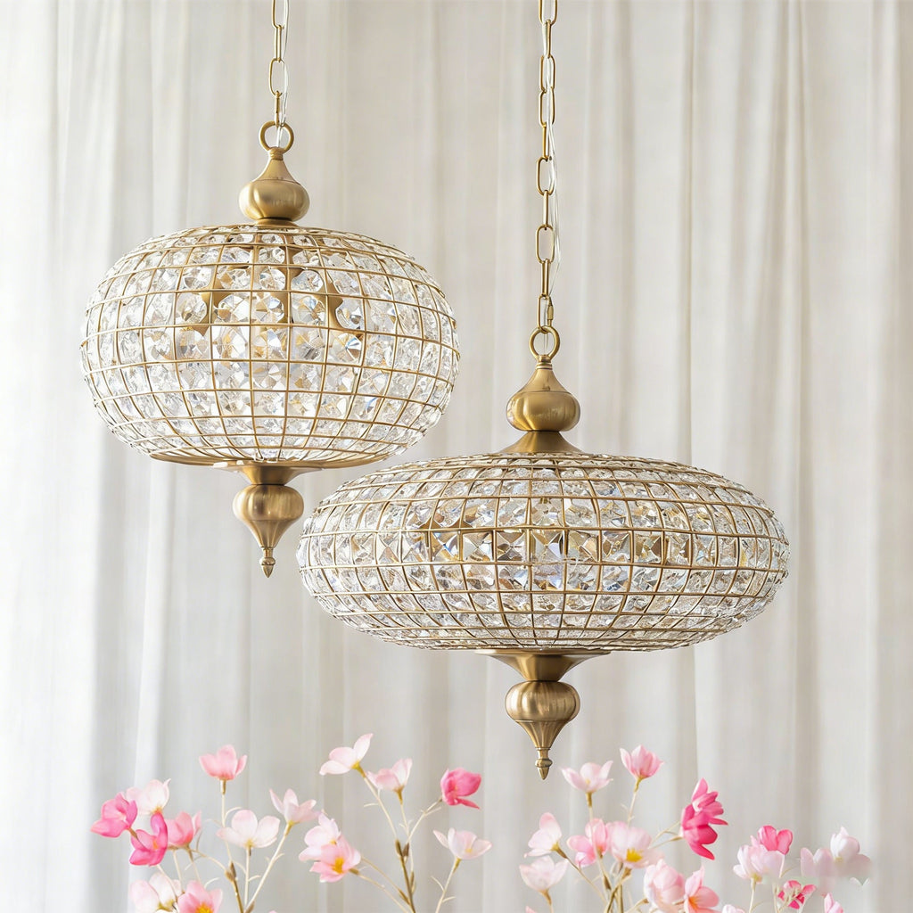 FELICITY CRYSTAL DROPLET HANGING LAMP