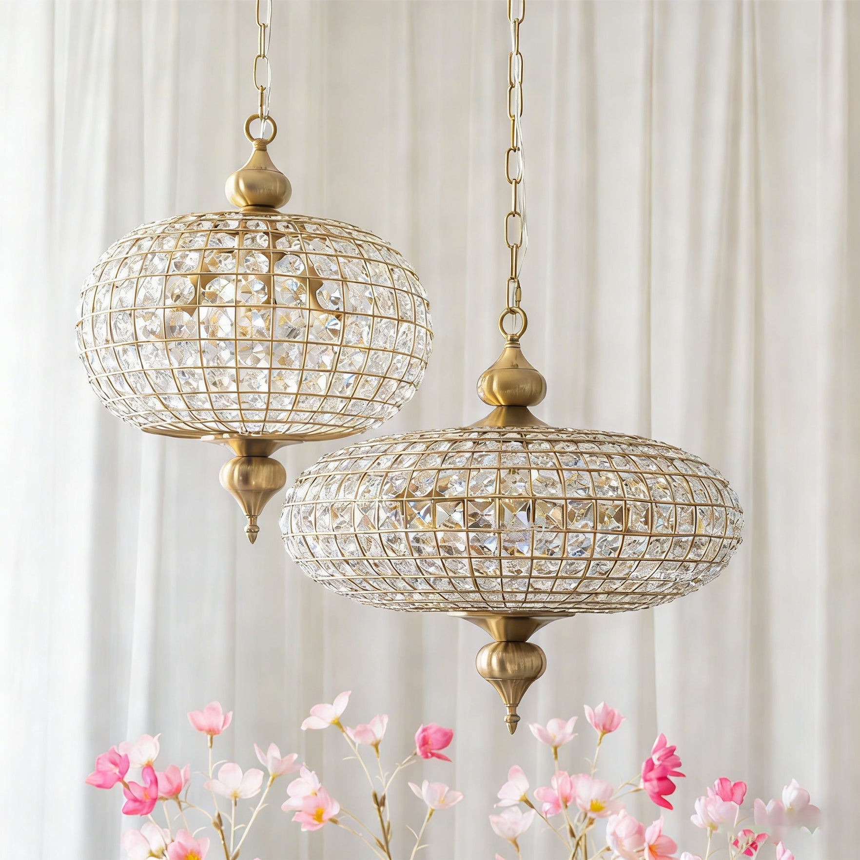FELICITY CRYSTAL DROPLET HANGING LAMP