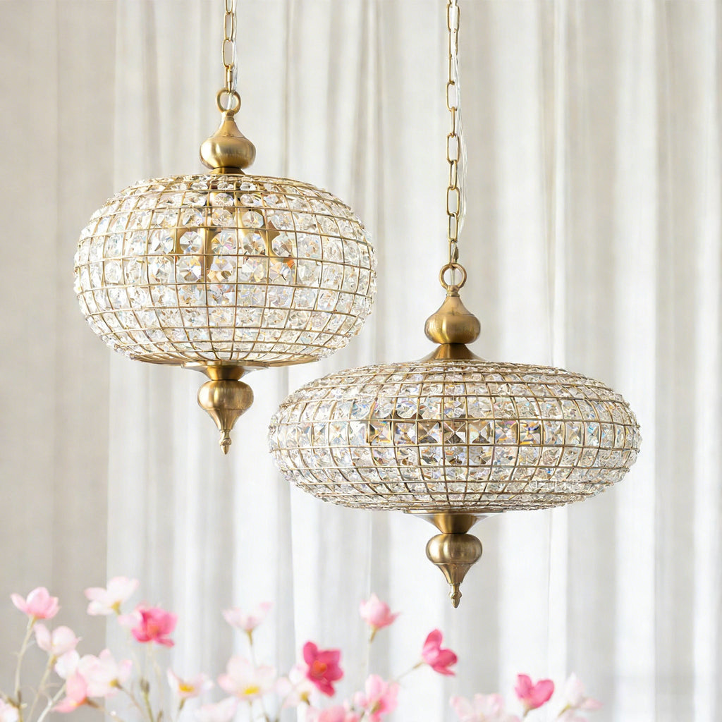 FELICITY CRYSTAL DROPLET HANGING LAMP
