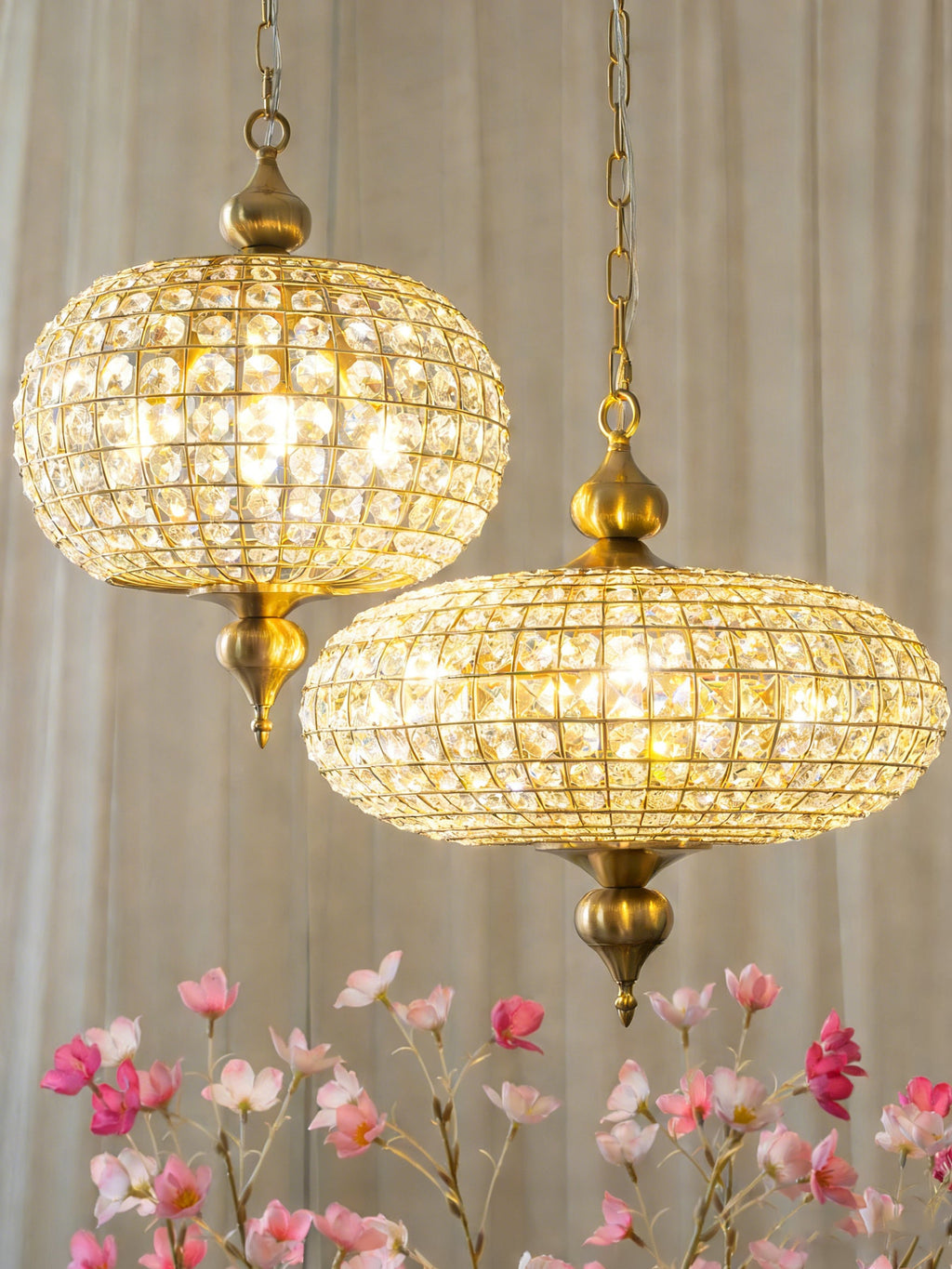 FELICITY CRYSTAL DROPLET HANGING LAMP