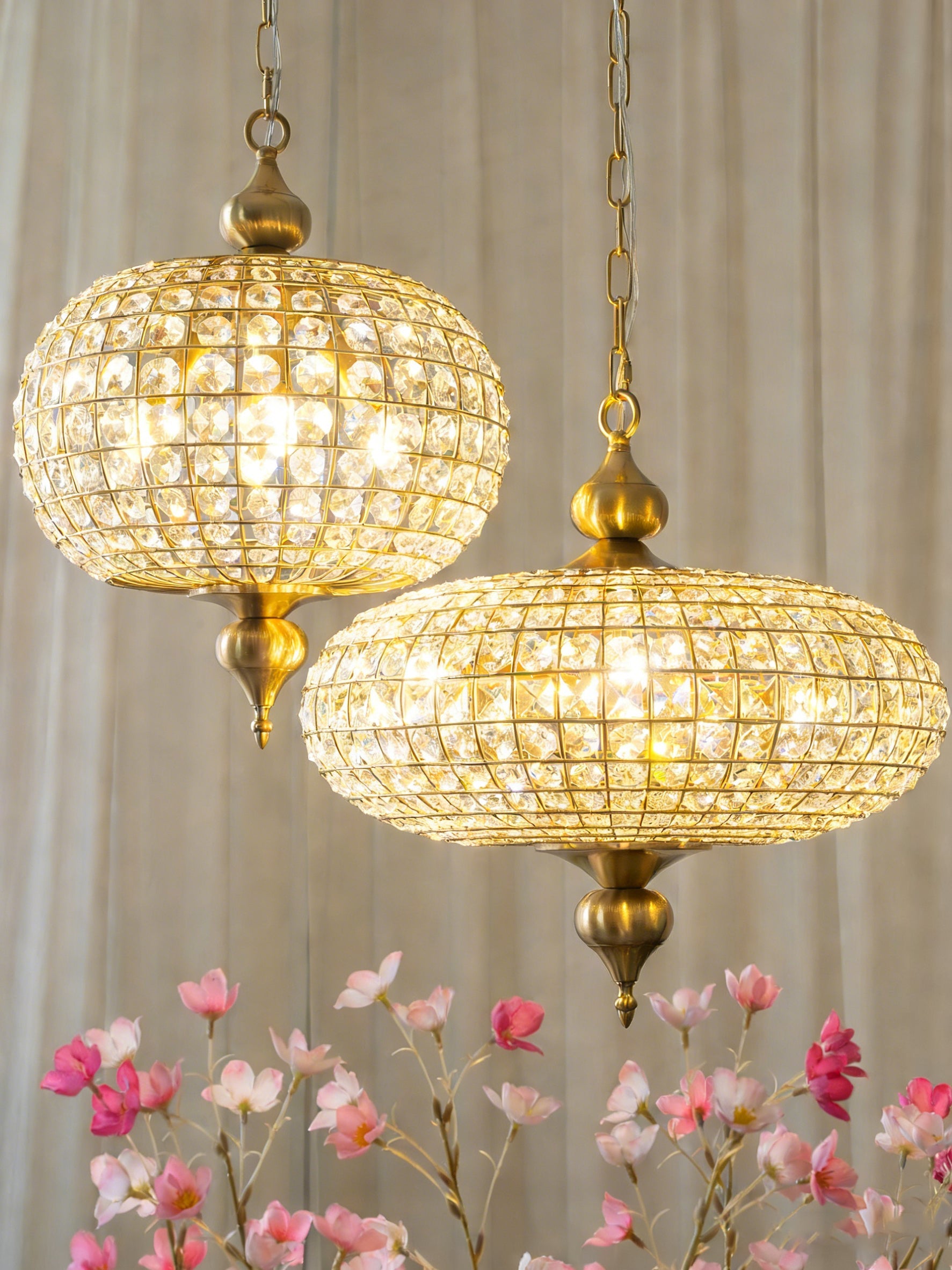 FELICITY CRYSTAL DROPLET HANGING LAMP