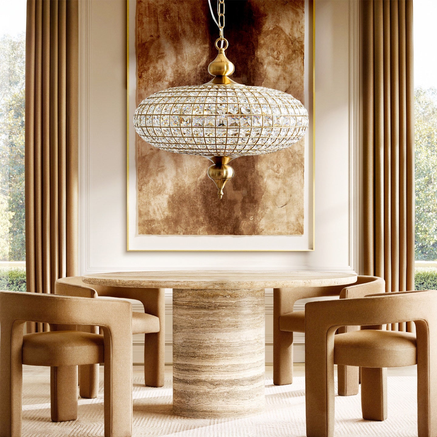 FELICITY CRYSTAL DROPLET HANGING LAMP