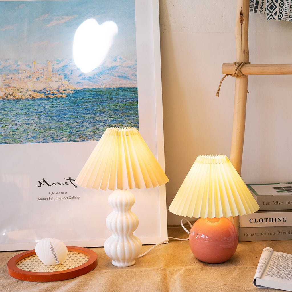 FELICITY RUFFLED SHADE TABLE LAMP