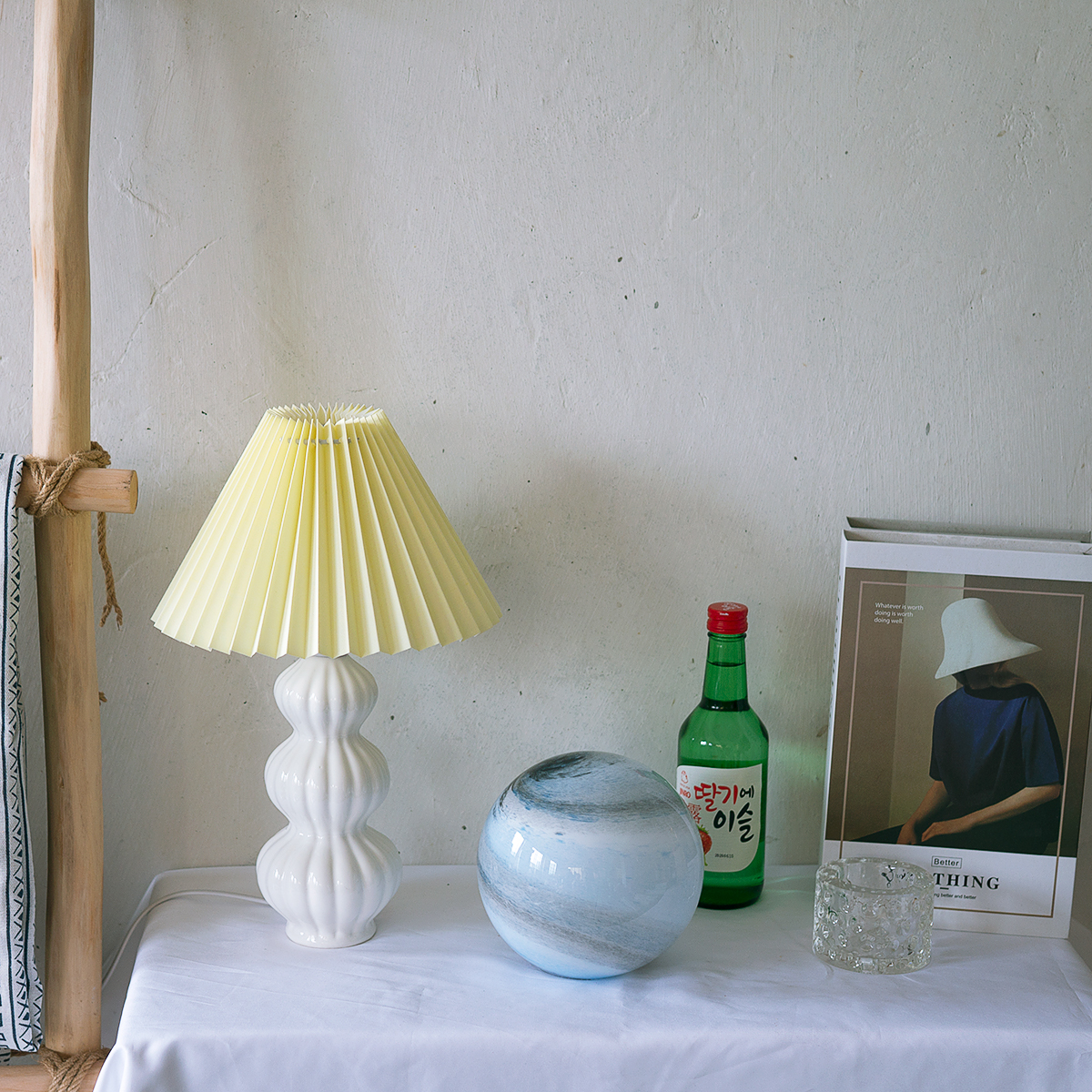 FELICITY RUFFLED SHADE TABLE LAMP