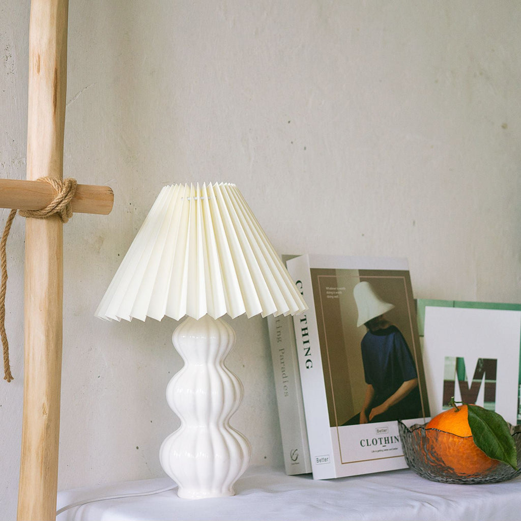 FELICITY RUFFLED SHADE TABLE LAMP