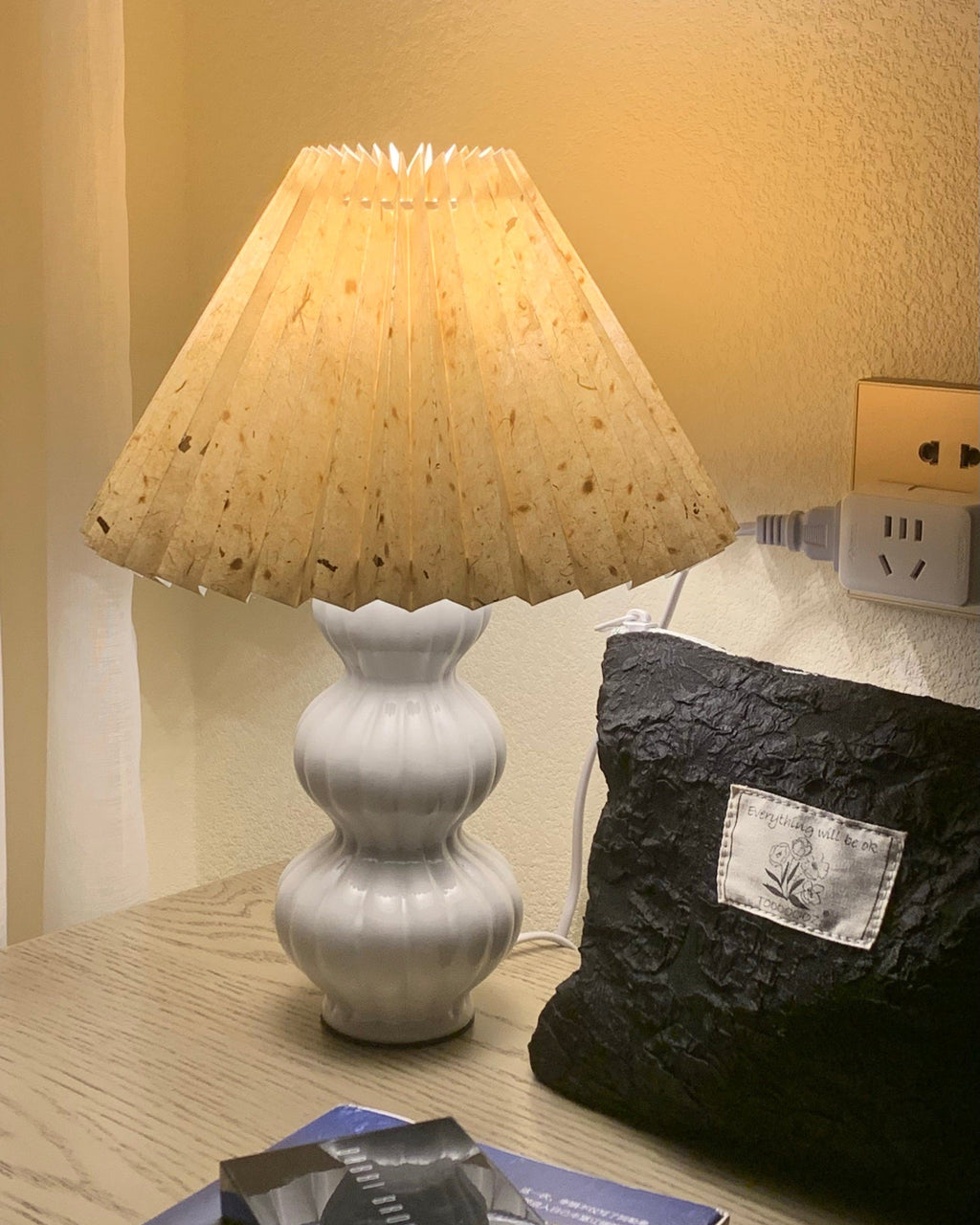 FELICITY RUFFLED SHADE TABLE LAMP