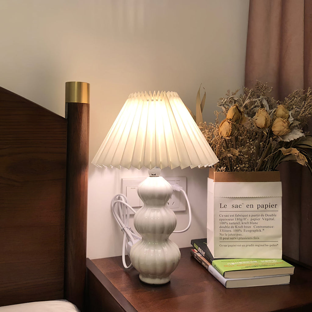 FELICITY RUFFLED SHADE TABLE LAMP