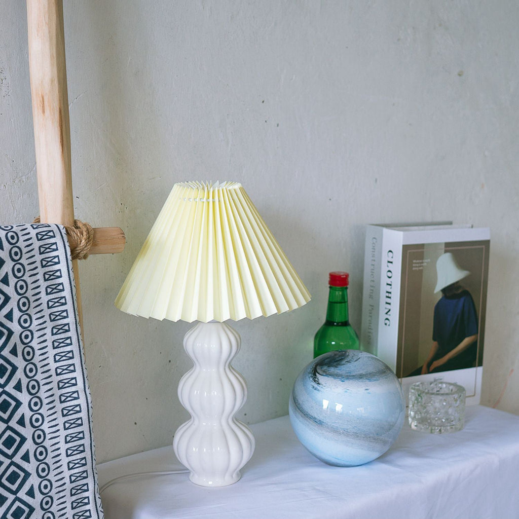 FELICITY RUFFLED SHADE TABLE LAMP