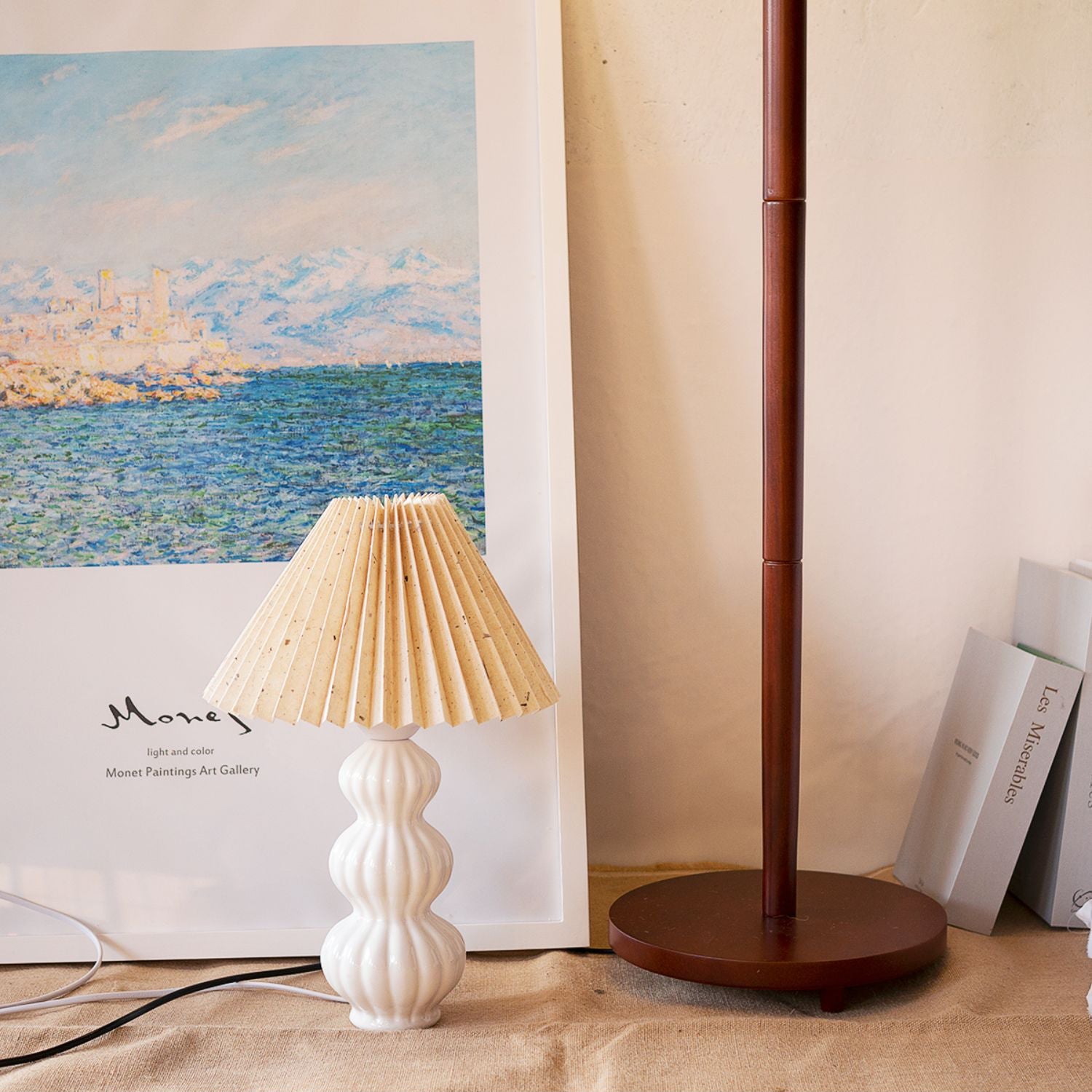 FELICITY RUFFLED SHADE TABLE LAMP