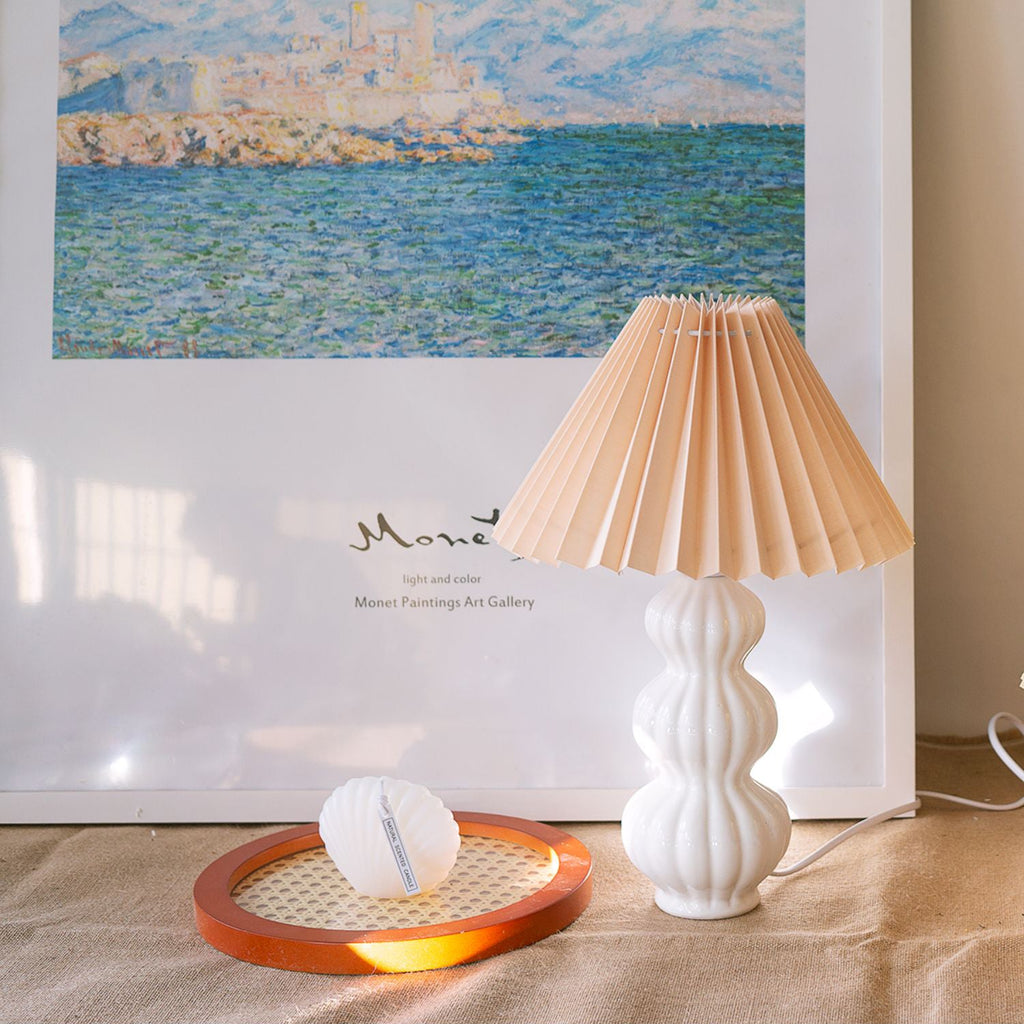 FELICITY RUFFLED SHADE TABLE LAMP