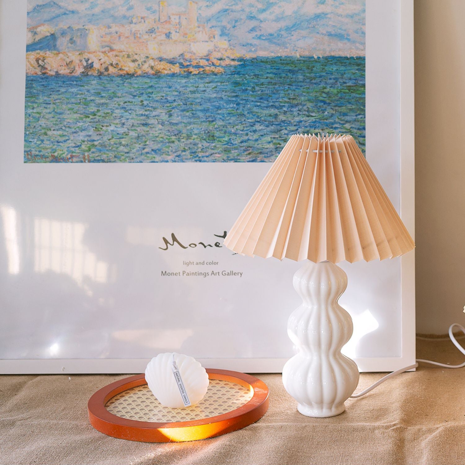 FELICITY RUFFLED SHADE TABLE LAMP