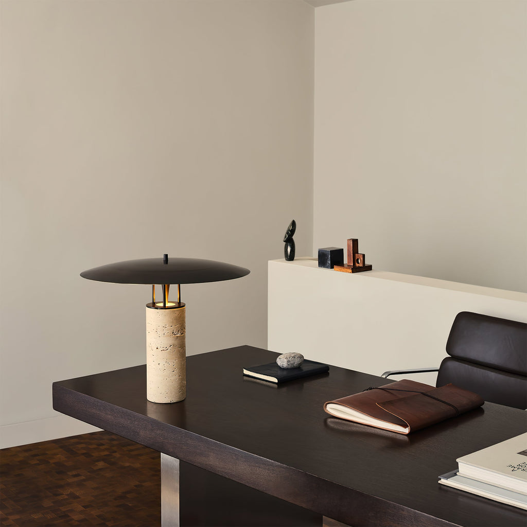 RAVENHURST TRAVERTINE ILLUMINATION LAMP