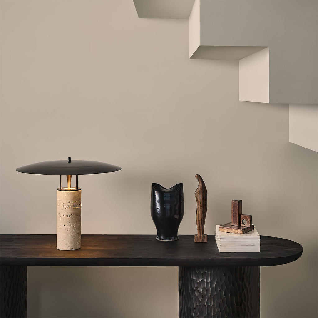 RAVENHURST TRAVERTINE ILLUMINATION LAMP