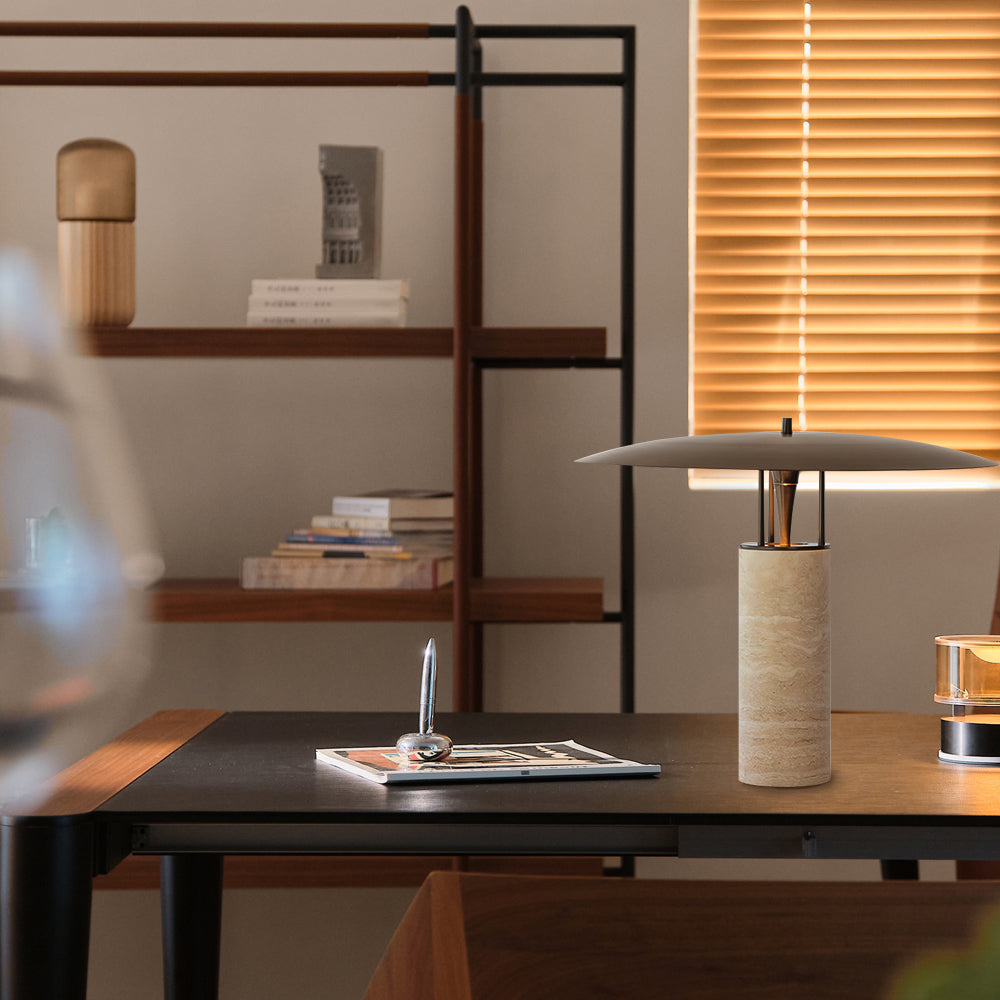 RAVENHURST TRAVERTINE ILLUMINATION LAMP