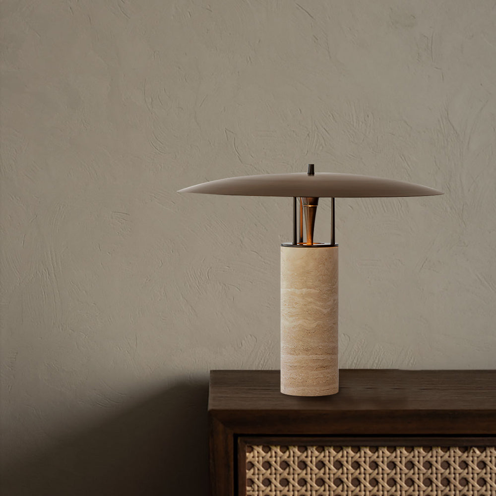RAVENHURST TRAVERTINE ILLUMINATION LAMP
