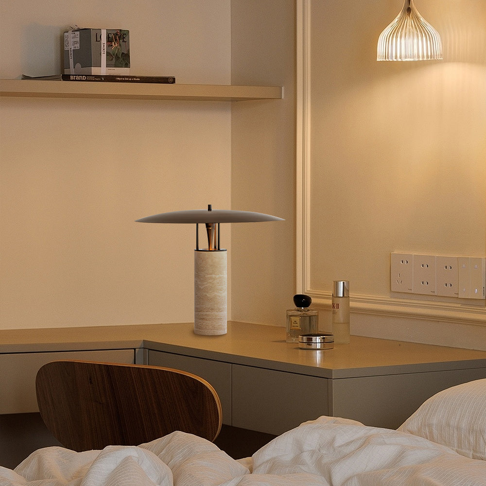 RAVENHURST TRAVERTINE ILLUMINATION LAMP