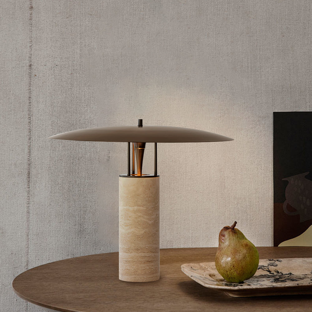 RAVENHURST TRAVERTINE ILLUMINATION LAMP