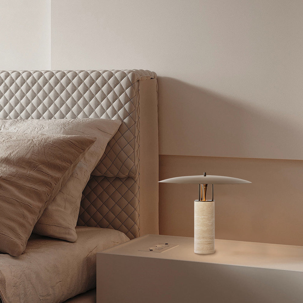 RAVENHURST TRAVERTINE ILLUMINATION LAMP