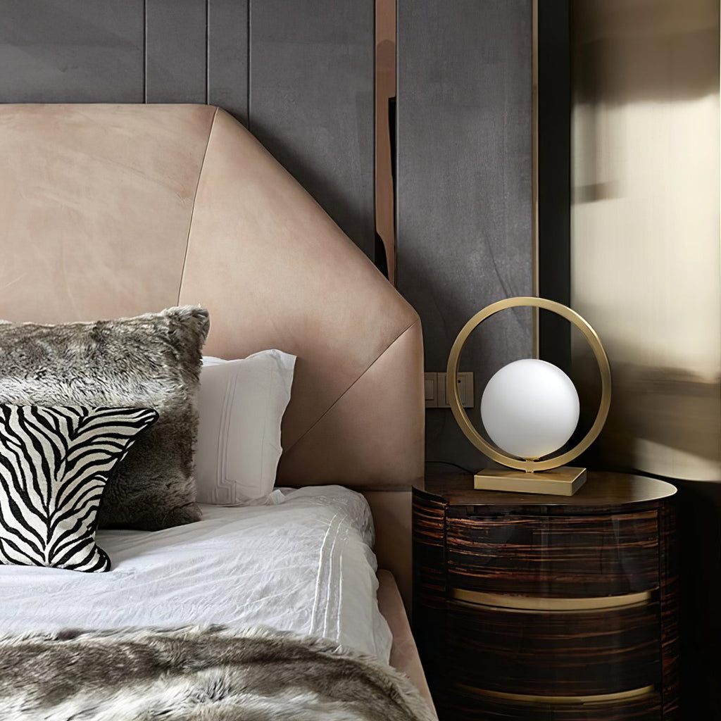 ASTRAL BRASS ORB TABLE ILLUMINATOR