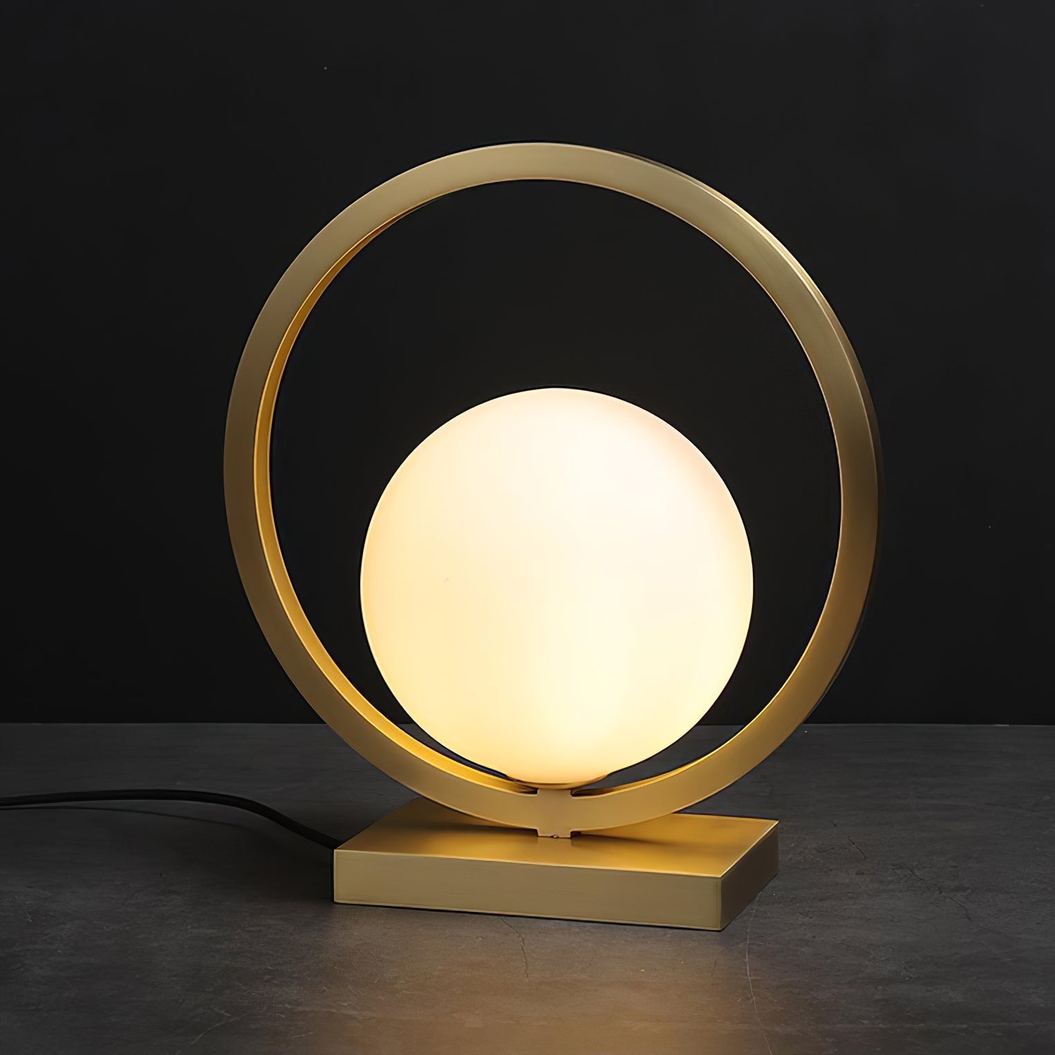 ASTRAL BRASS ORB TABLE ILLUMINATOR