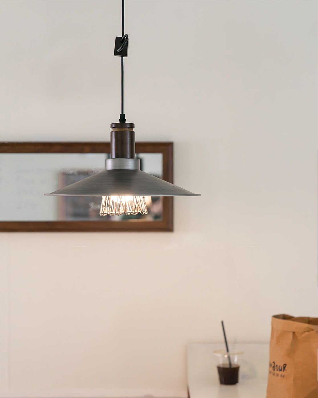 WINTERBOURNE FROSTED GLASS HANGING LANTERN