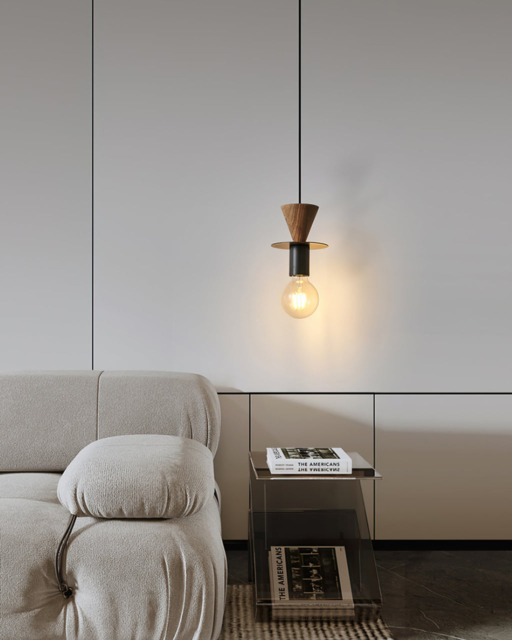HAWTHORNE RUSTIC FROSTED GLASS PENDANT
