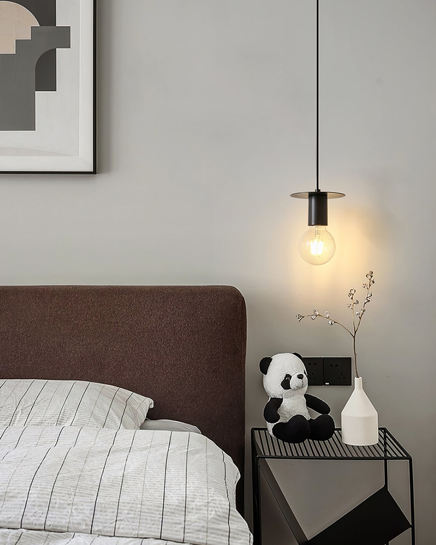 HAWTHORNE RUSTIC FROSTED GLASS PENDANT