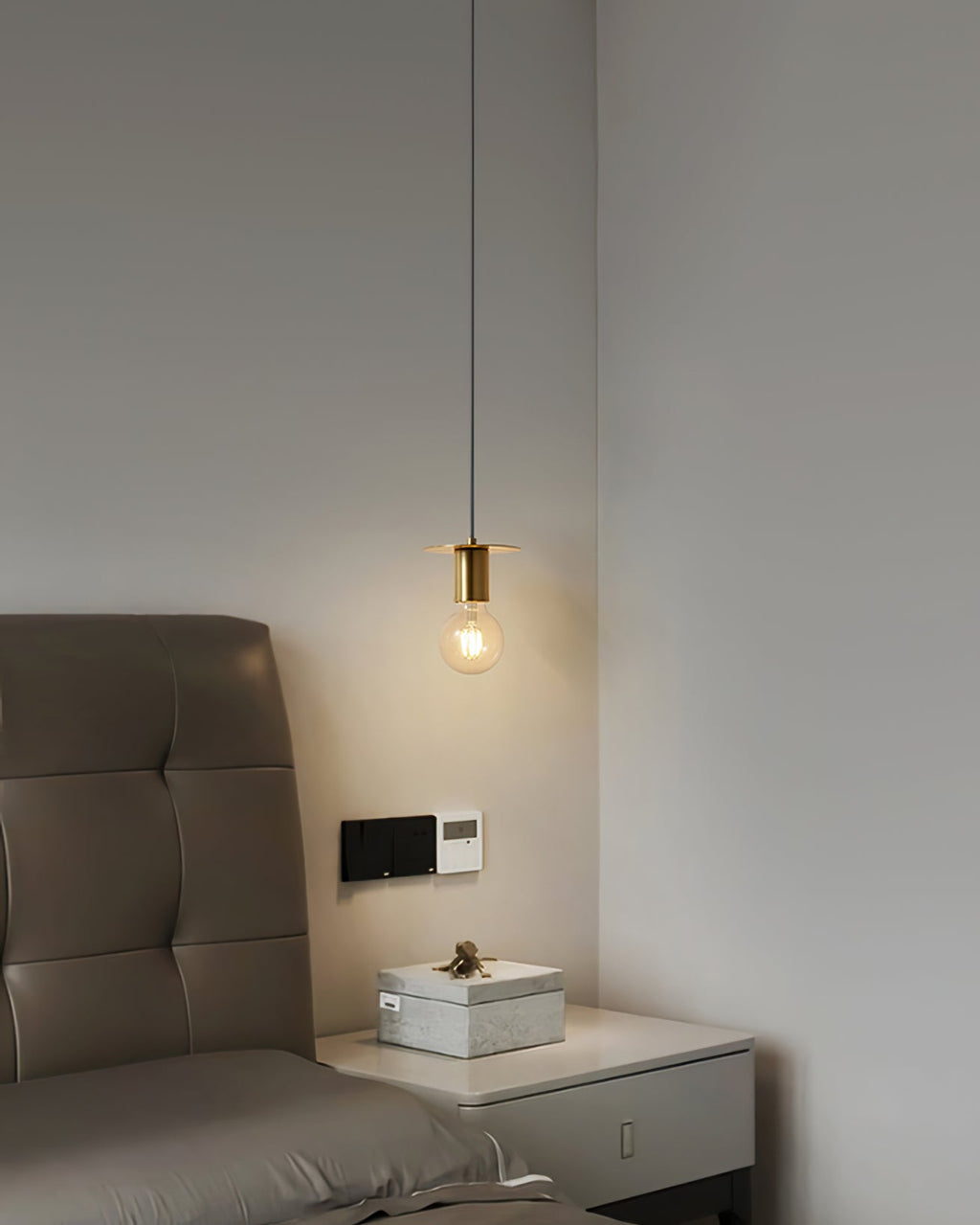 HAWTHORNE RUSTIC FROSTED GLASS PENDANT