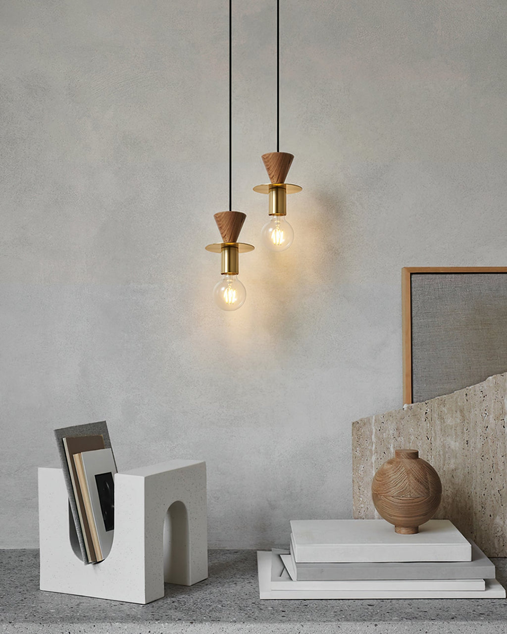 HAWTHORNE RUSTIC FROSTED GLASS PENDANT