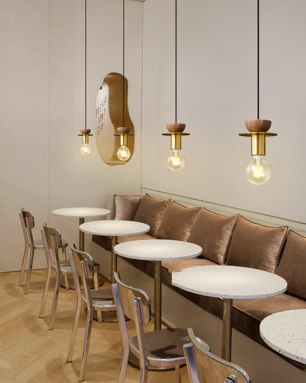 HAWTHORNE RUSTIC FROSTED GLASS PENDANT
