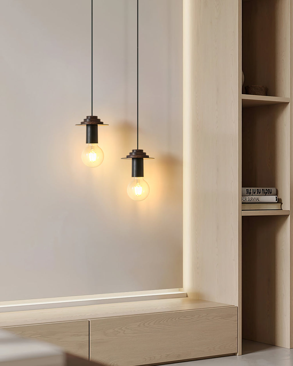 HAWTHORNE RUSTIC FROSTED GLASS PENDANT