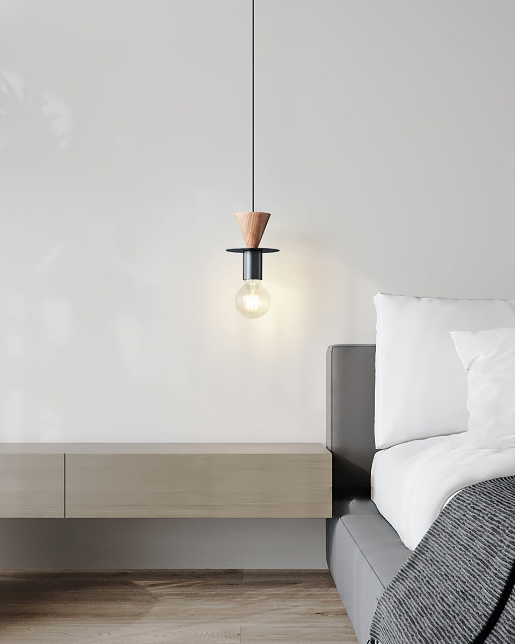 HAWTHORNE RUSTIC FROSTED GLASS PENDANT