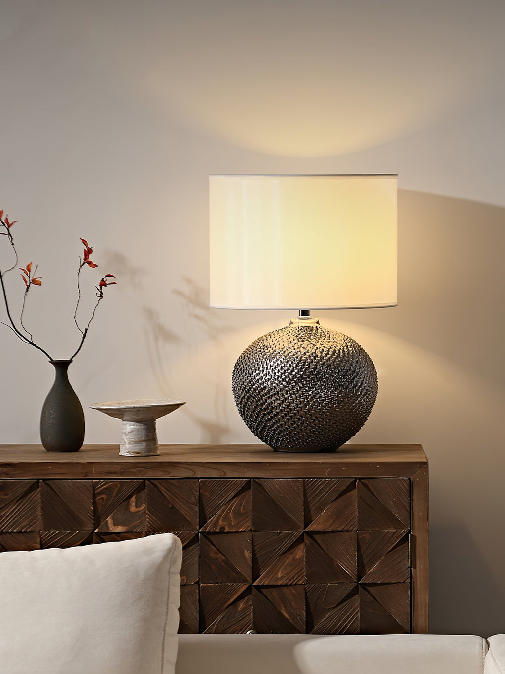 FENWICK TEXTURED EARTHENWARE LAMP