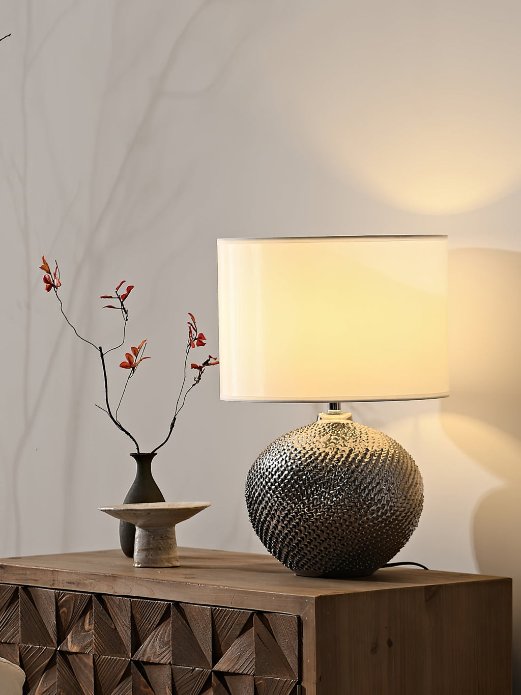 FENWICK TEXTURED EARTHENWARE LAMP