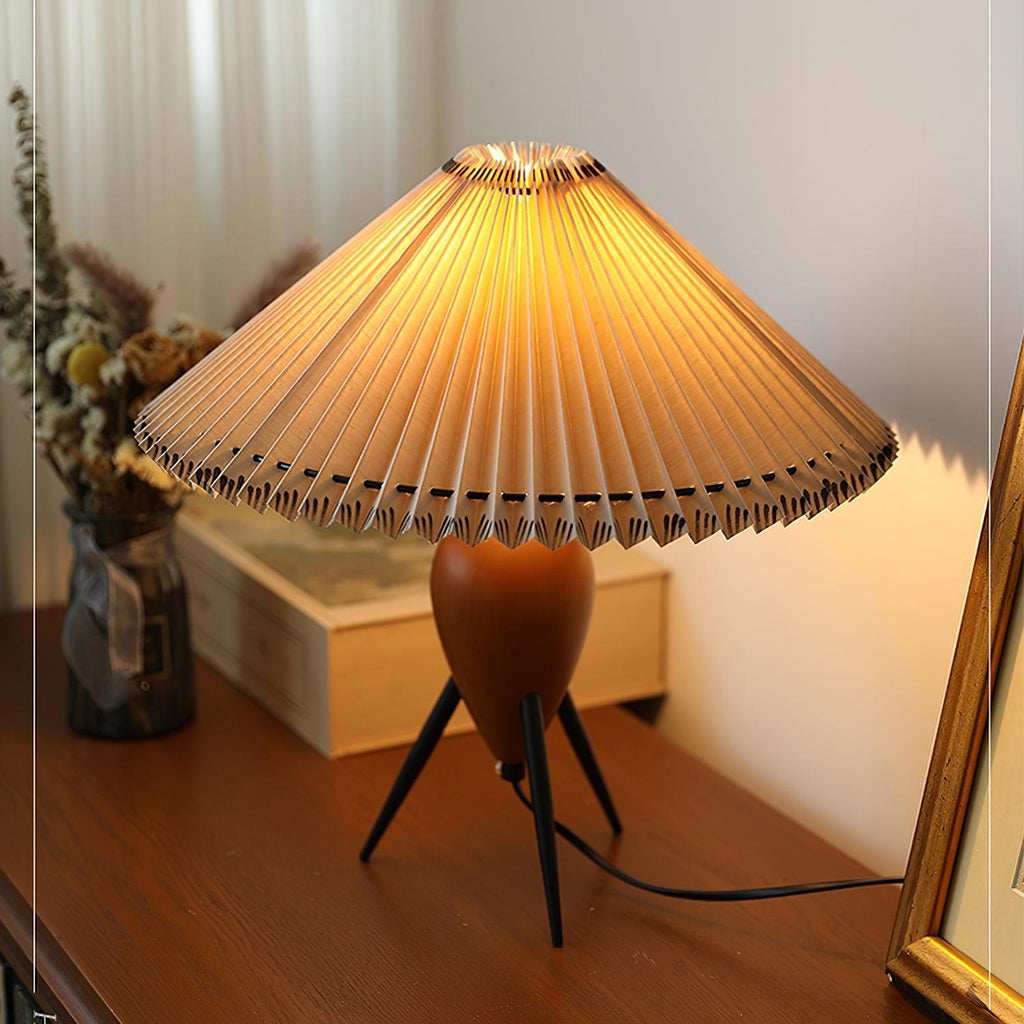 FENWICK MID-CENTURY GLASS TABLE LAMP