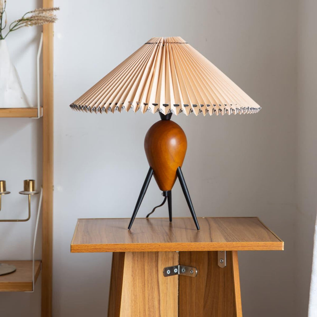FENWICK MID-CENTURY GLASS TABLE LAMP