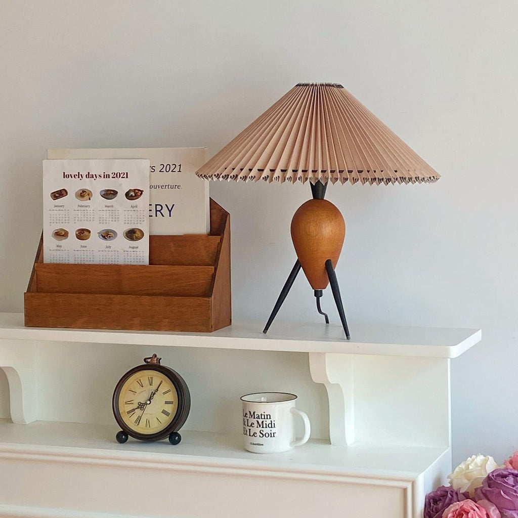 FENWICK MID-CENTURY GLASS TABLE LAMP