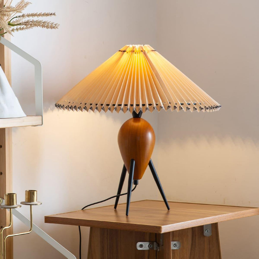 FENWICK MID-CENTURY GLASS TABLE LAMP