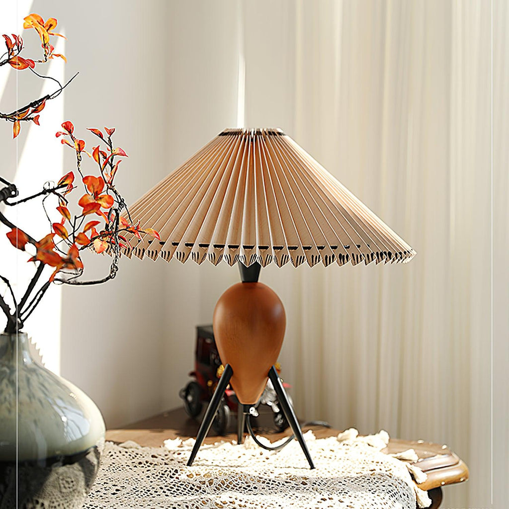 FENWICK MID-CENTURY GLASS TABLE LAMP