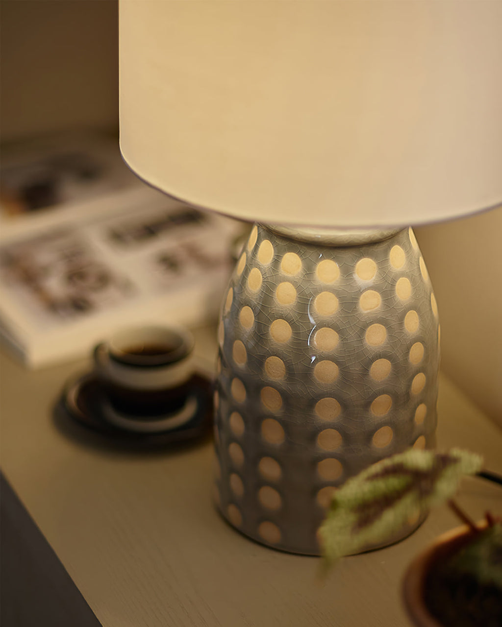 CAMBRIDGE ORIENTAL INLAY TABLE LANTERN