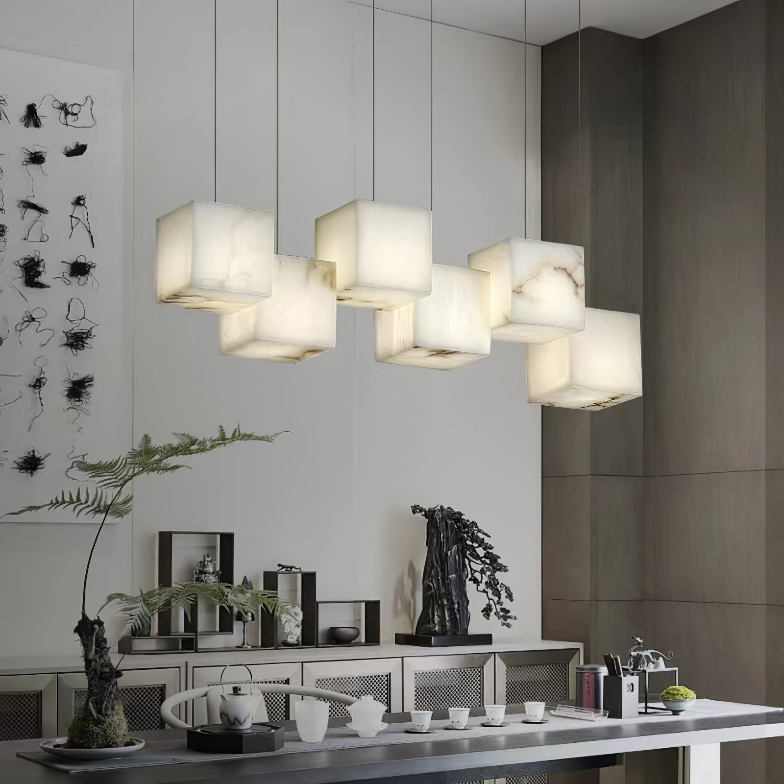 CHARLESTON IVORY CRYSTAL LUMINAIRE
