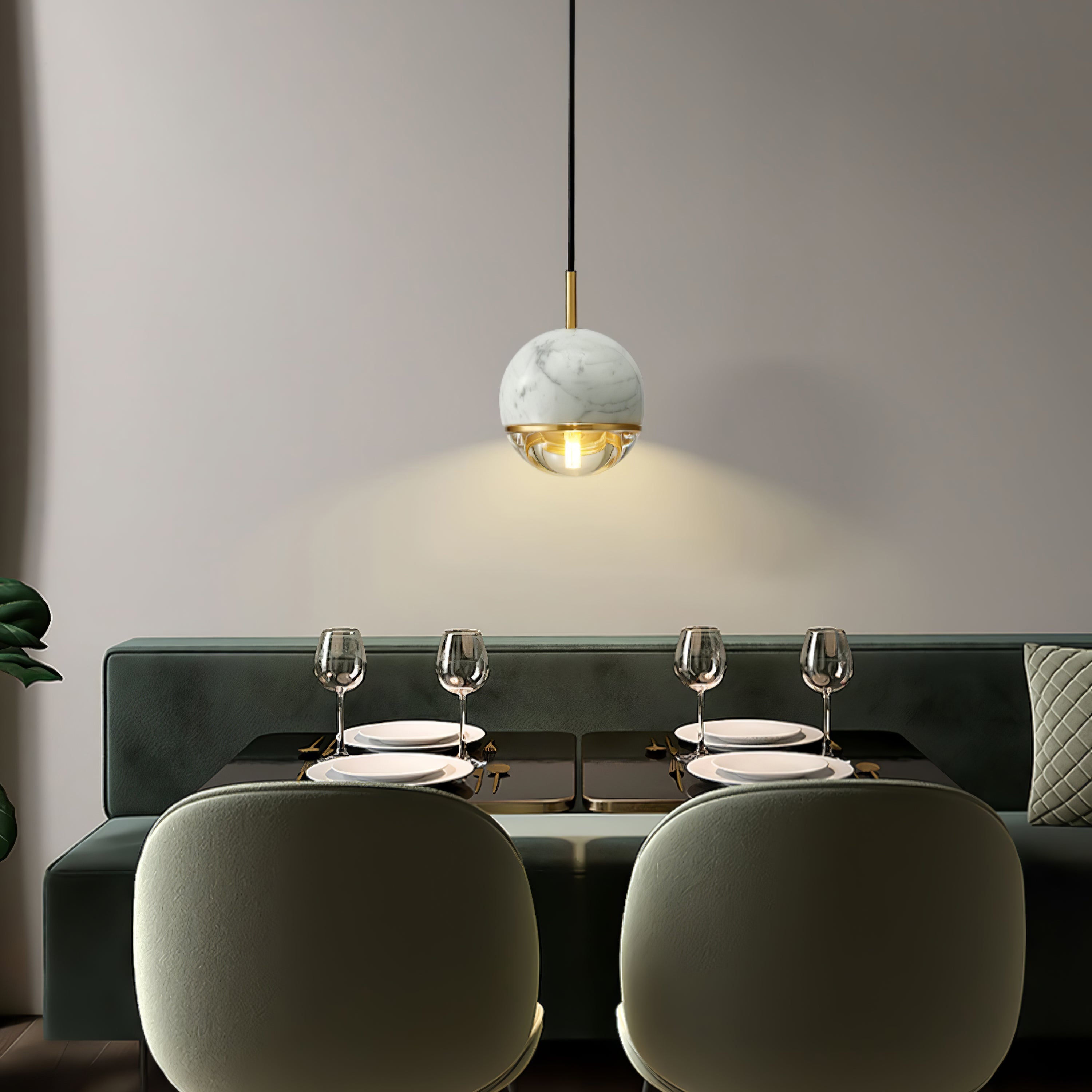 CALDERSTONE ORB LUMINAIRE