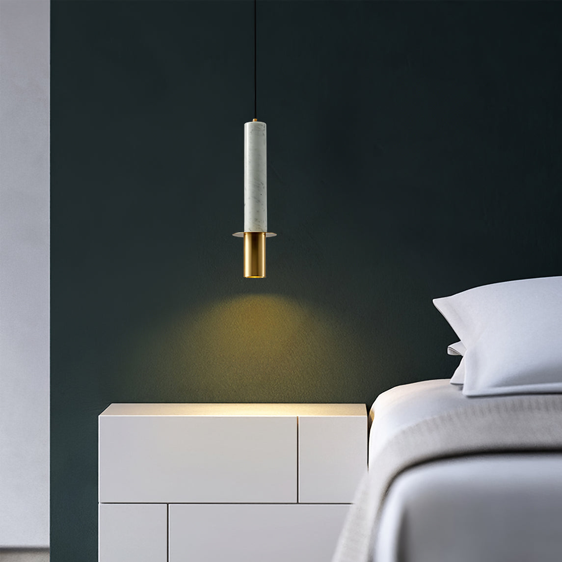 WINCHESTER MARBLE TUBE HANGING LIGHT
