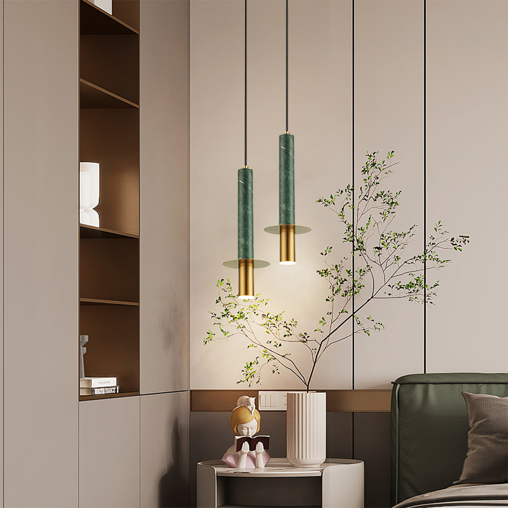 WINCHESTER MARBLE TUBE HANGING LIGHT