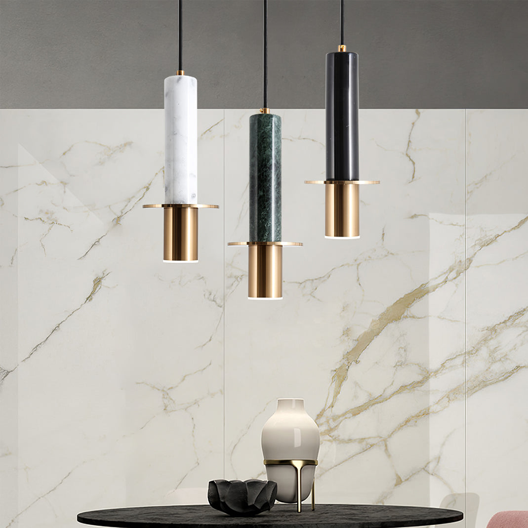 WINCHESTER MARBLE TUBE HANGING LIGHT