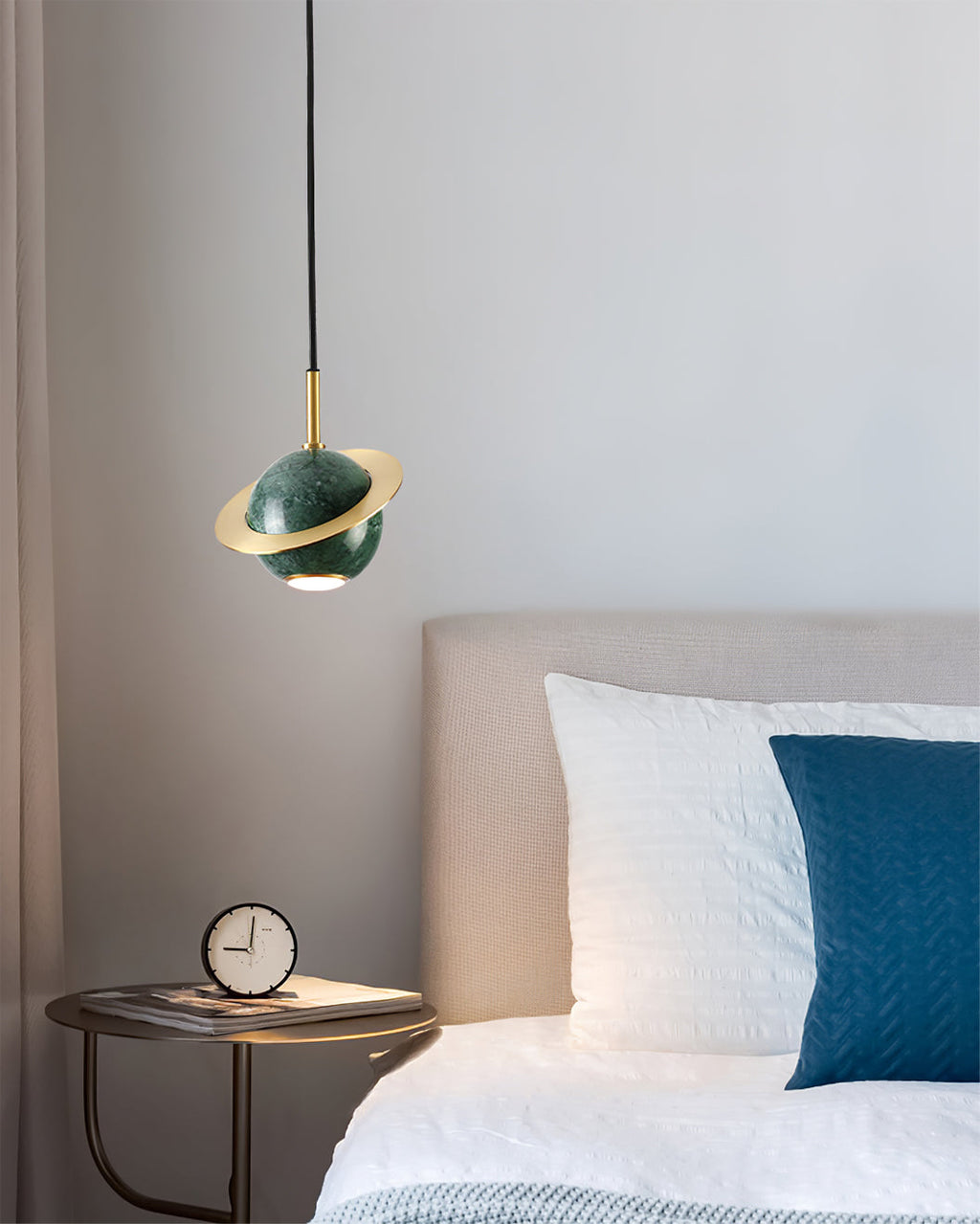 FENWICK MARBLE GLOBE HANGING LIGHT