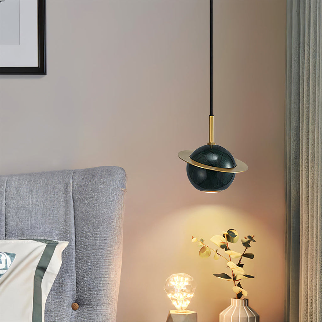 FENWICK MARBLE GLOBE HANGING LIGHT