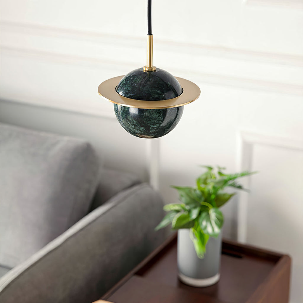 FENWICK MARBLE GLOBE HANGING LIGHT