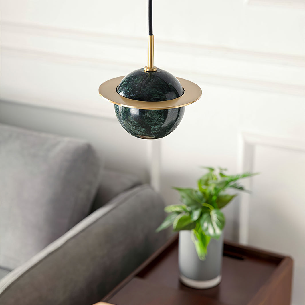 FENWICK MARBLE GLOBE HANGING LIGHT